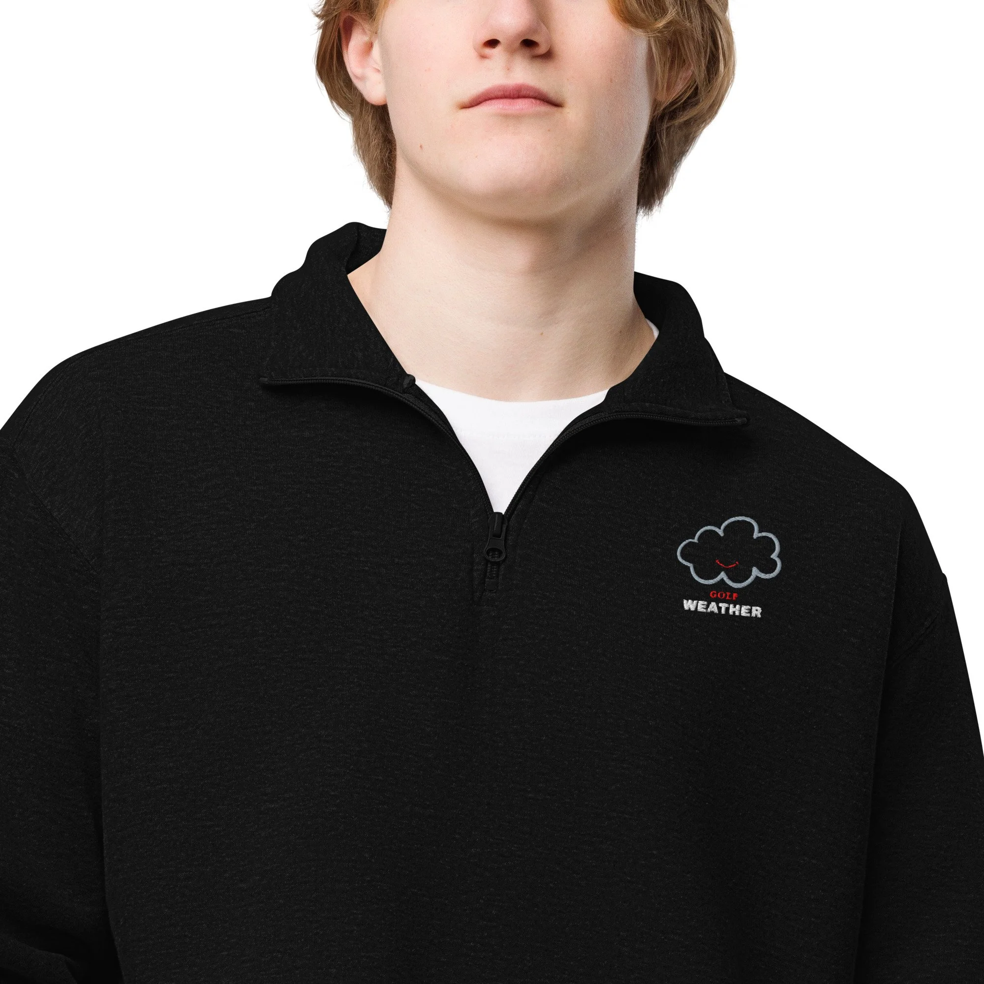Golf Weather Quarter Zip Pullover – Fleece-Lined Cold Weather Golf Top