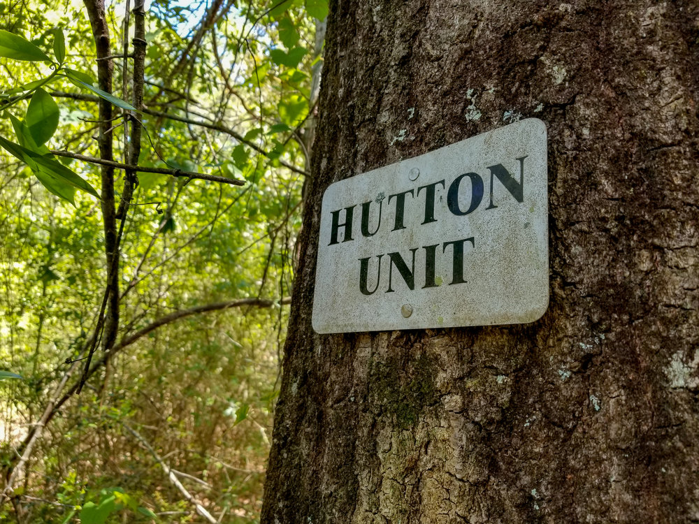 Hutton Unit Sign