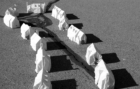Jessica Todd, Home , cotton, flour, water, 2013