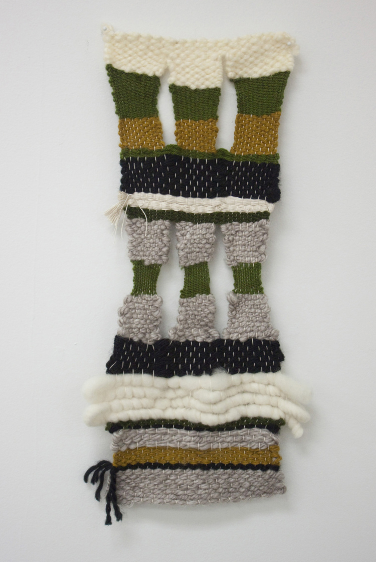 Trinity , yarn, 14” x 8”, 2015 (photo by artist)