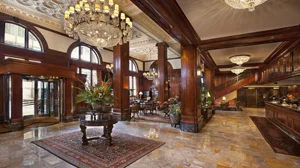 The grand entrance - for some - of the Benson Hotel in Portland, Oregon, where the 2016 AAC conference was held.