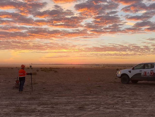 The sky's in the Mallee make early mornings worth while #surveyorssunrise