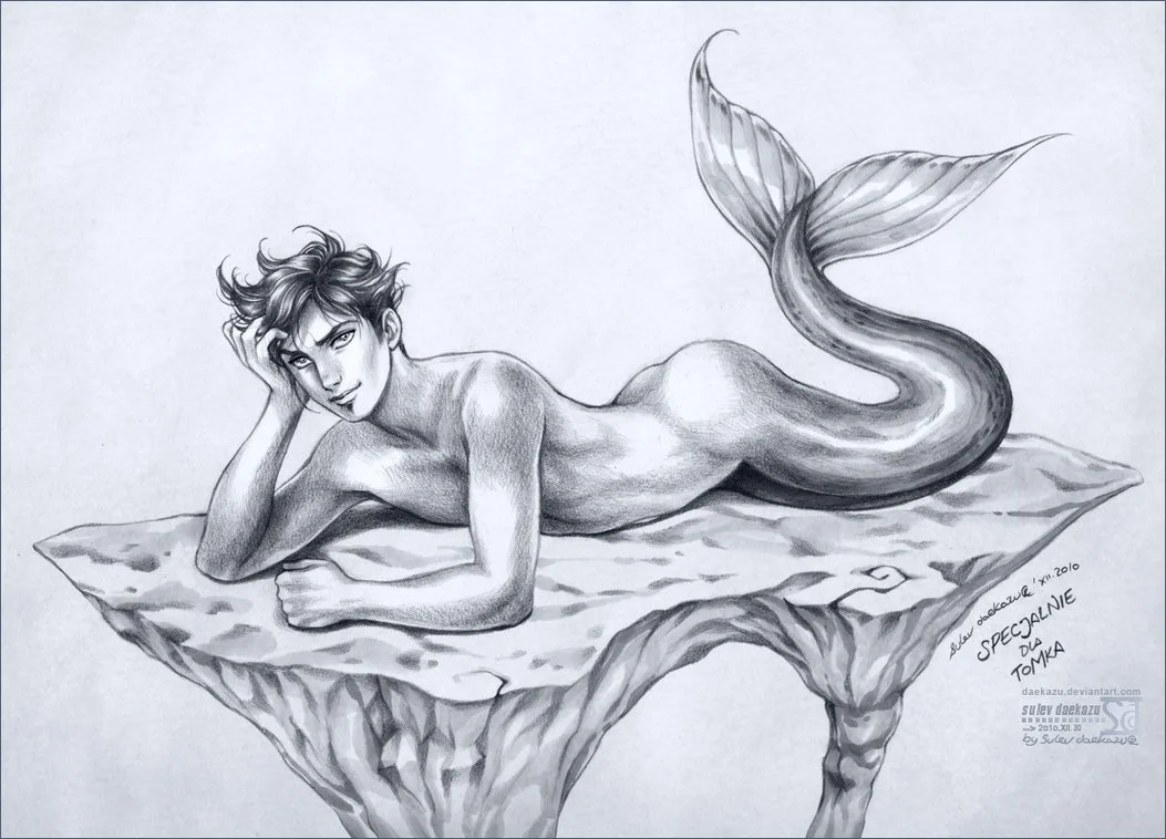 Sexy Merman Illustration