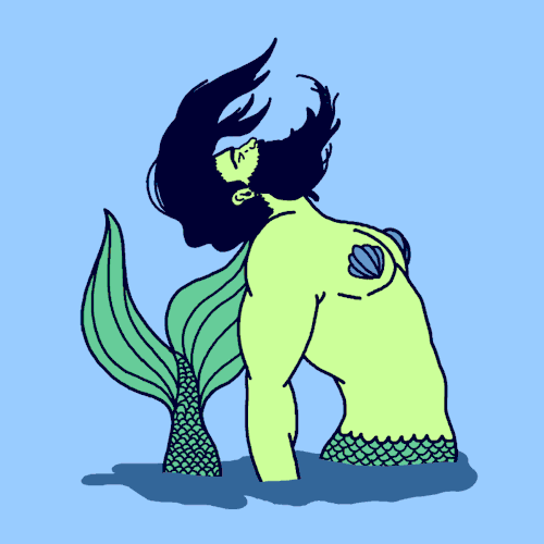 Sexy Merman Illustration