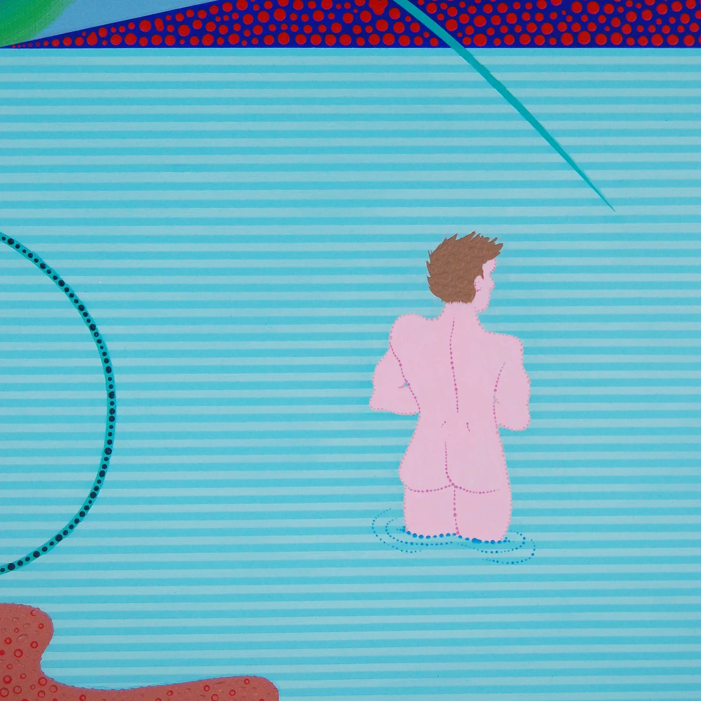 Bird of Paradise with Bather