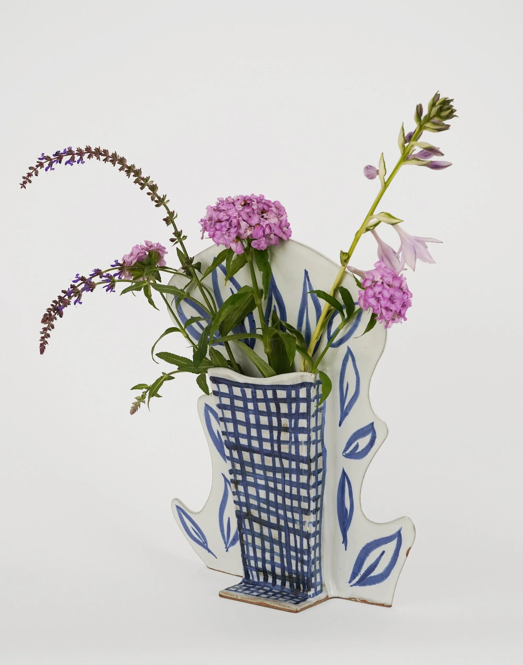 Bush Vase with spring flowers (reverse) 