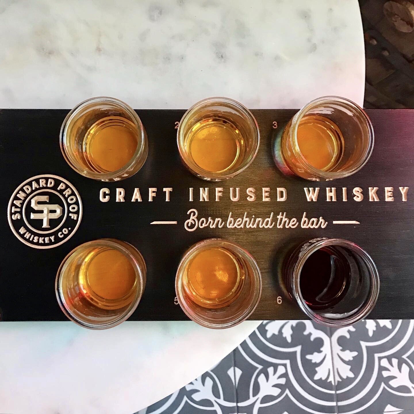 Picture of a beer flight.
