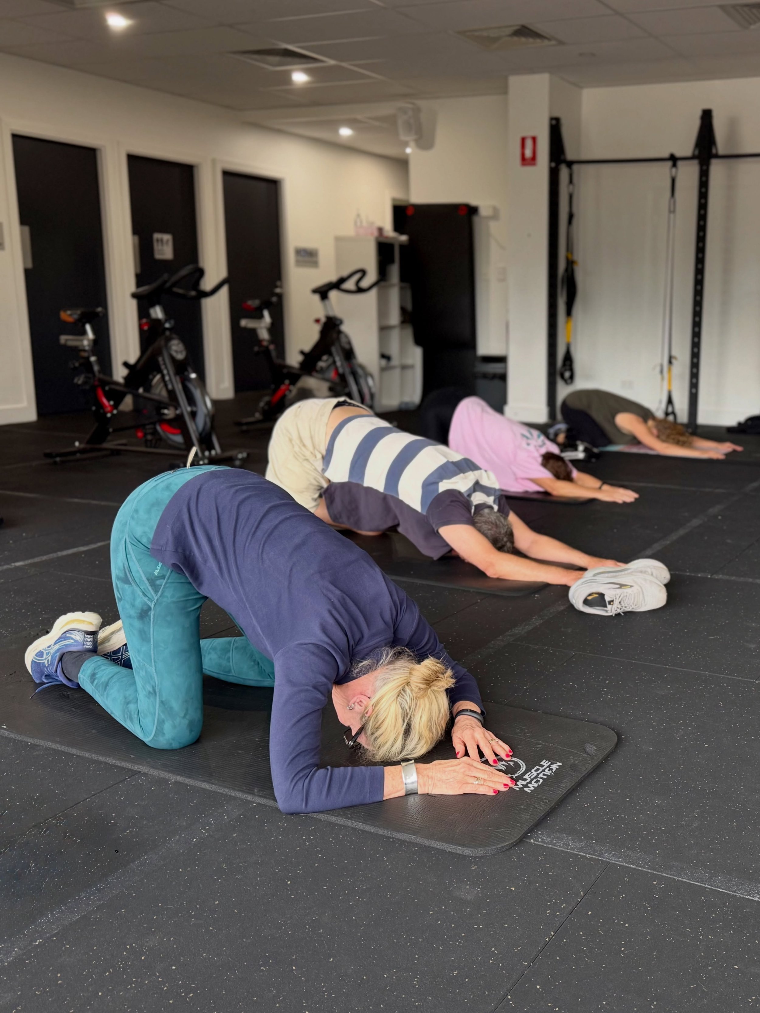 🧘&zwj;♀️ Stretch, move, and feel your best.

Join our daily Stretch Class at 10:30am and give your body the attention it deserves.

Regular stretching can help:
✨ Improve flexibility and mobility
✨ Reduce muscle tightness and stiffness
✨ Enhance pos