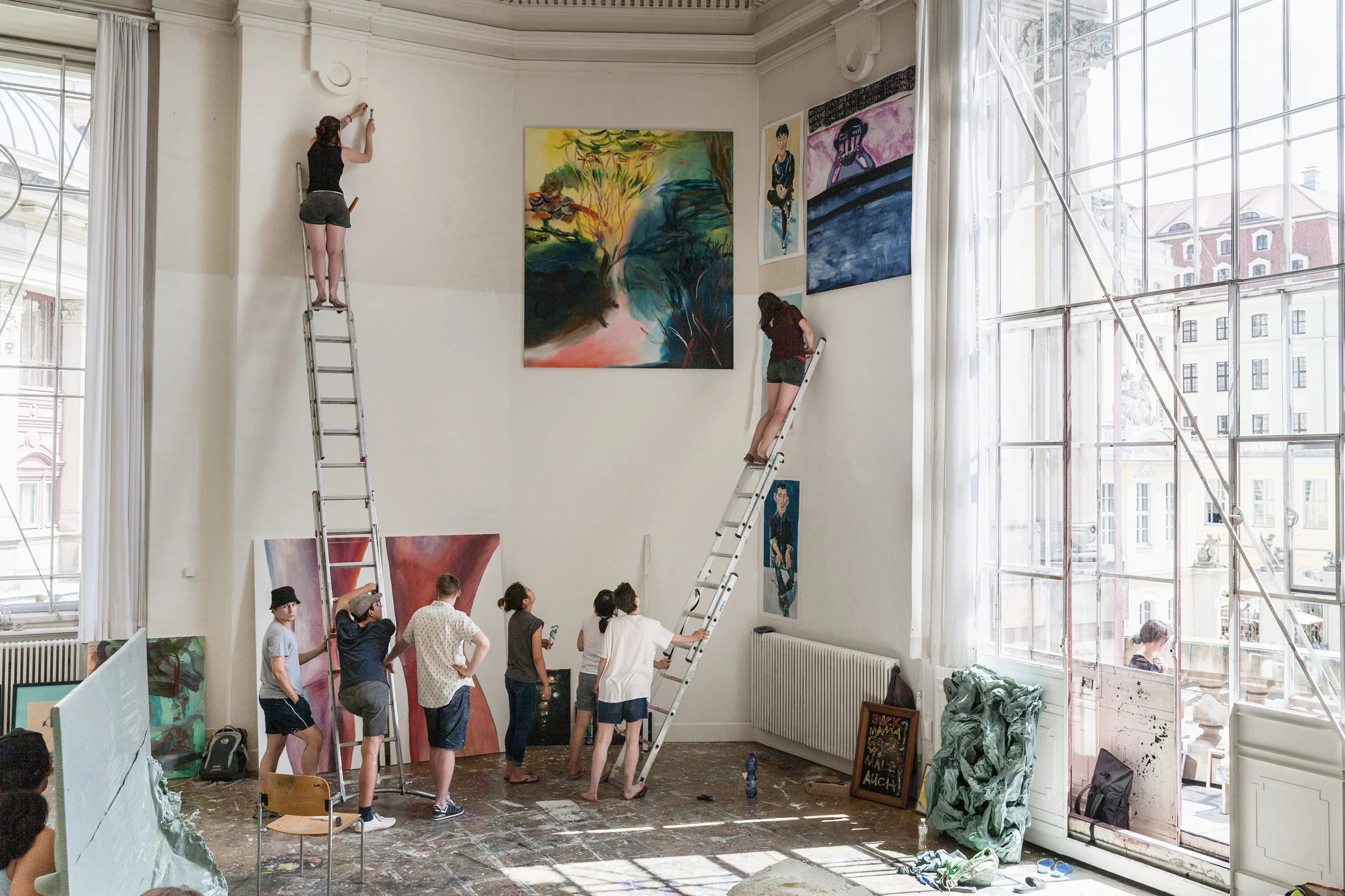 Ausstellungsaufbau - HfBK Dresden