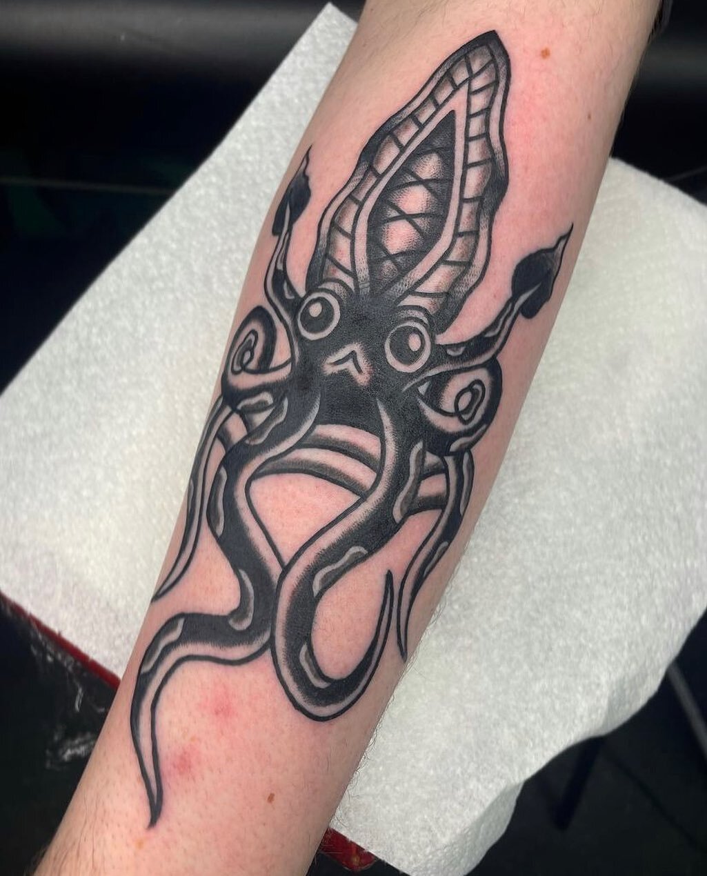 Lloyds first tattoo and the start of a sick sleeve by @jakejamestattoos
