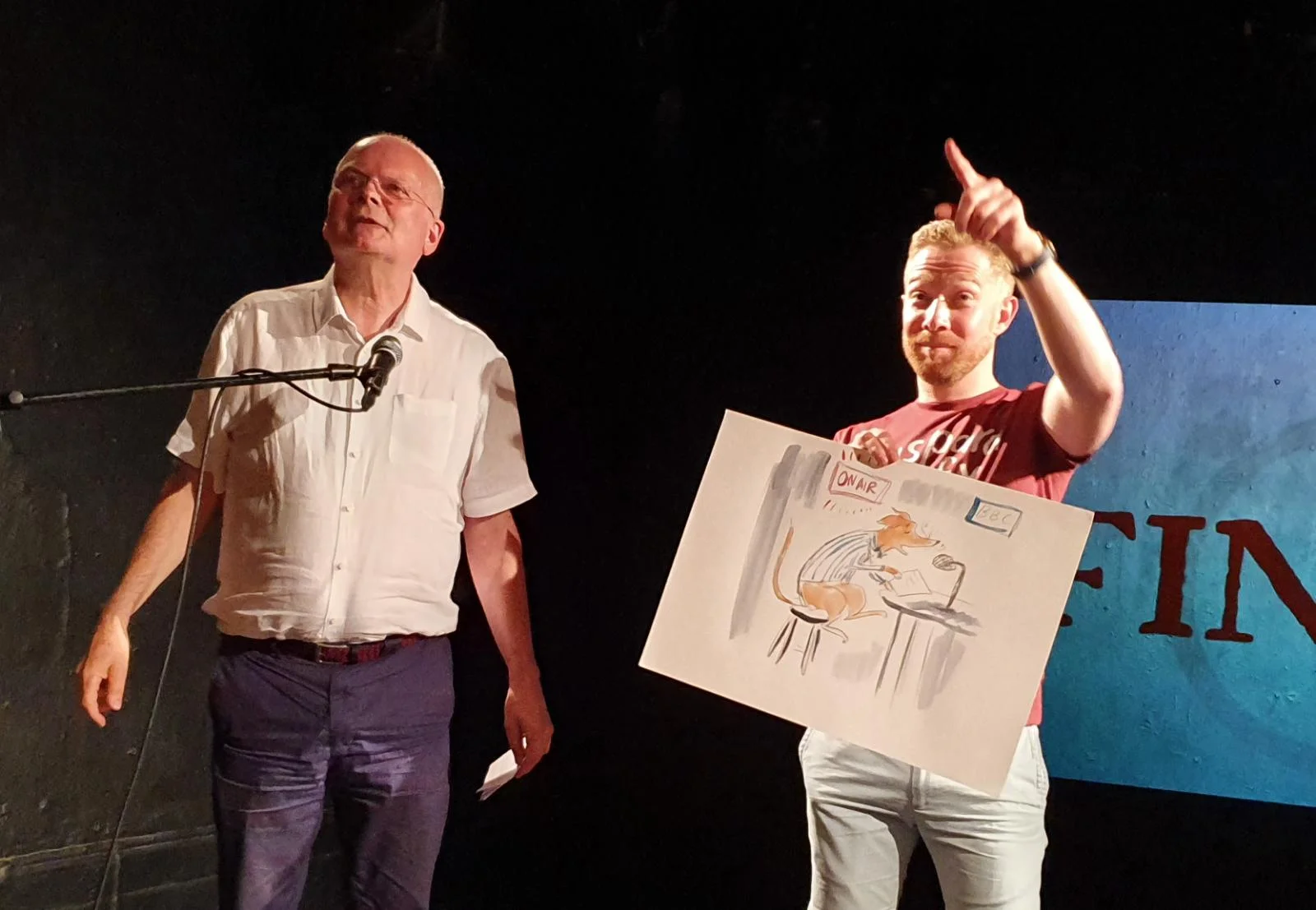 Geoffrey Munn auctions James' artwork