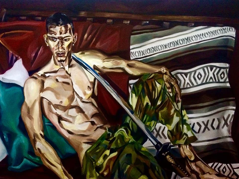 "John with Sword" 24X36 oil on canvas