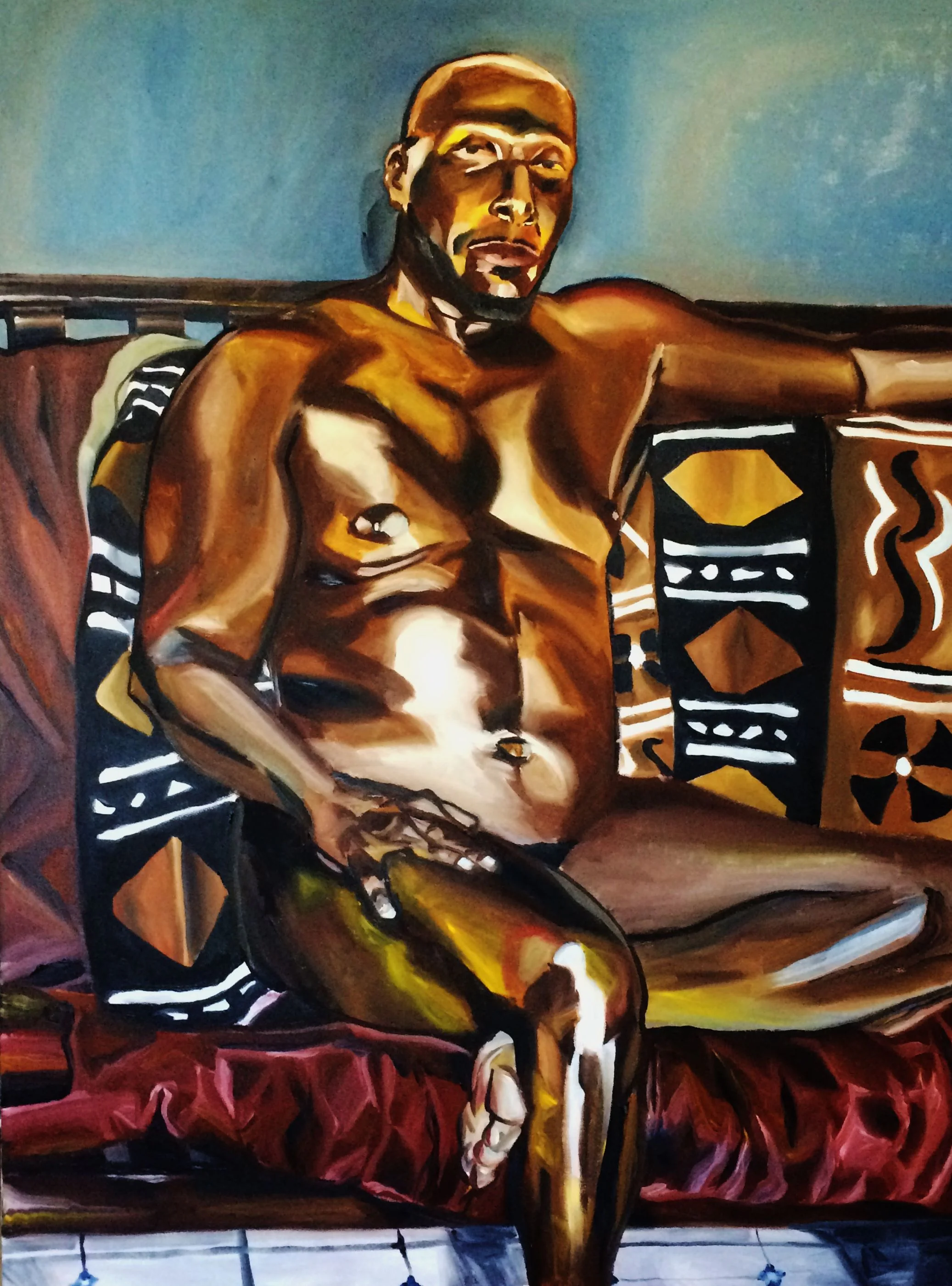 "Chris" 2018 oil on canvas 36X48