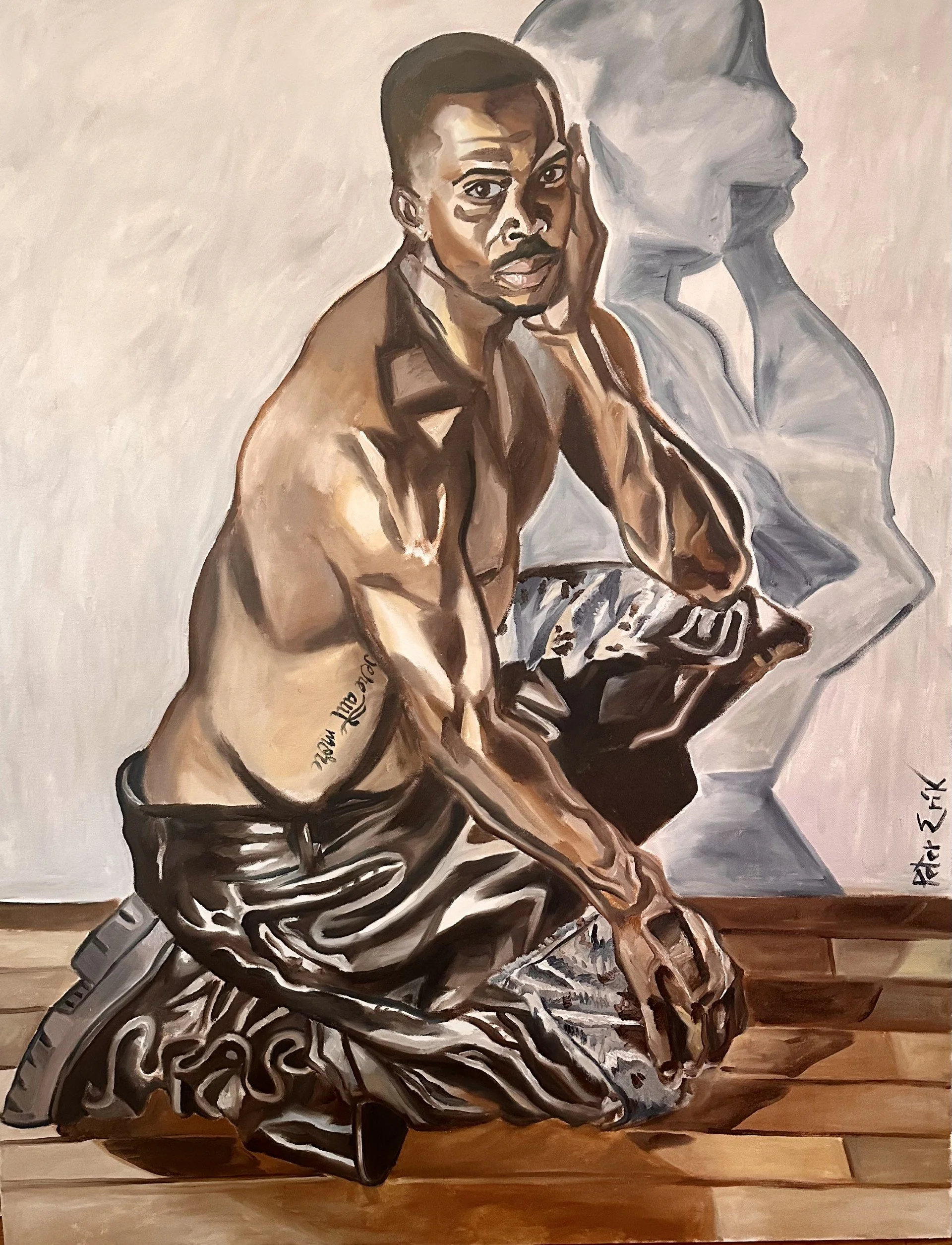 "Justin" 38X48" oil on canvas 2026
