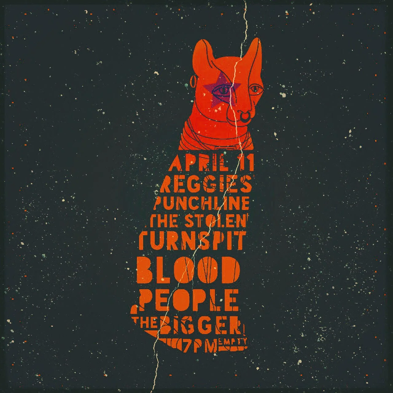 Amazing flyer by Jeff from Blood People!