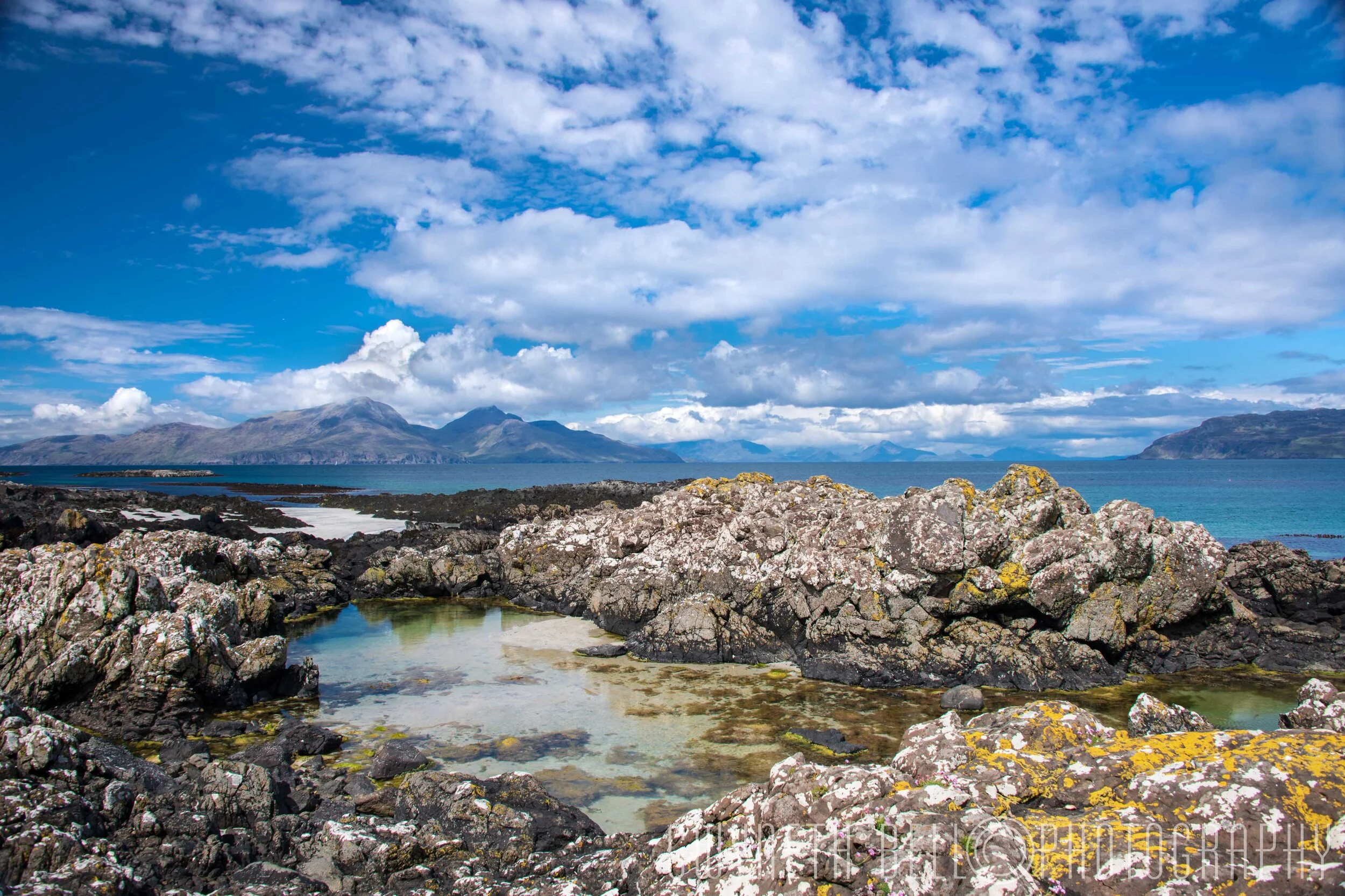  Isle of Muck looking over to the Isle of rum 
