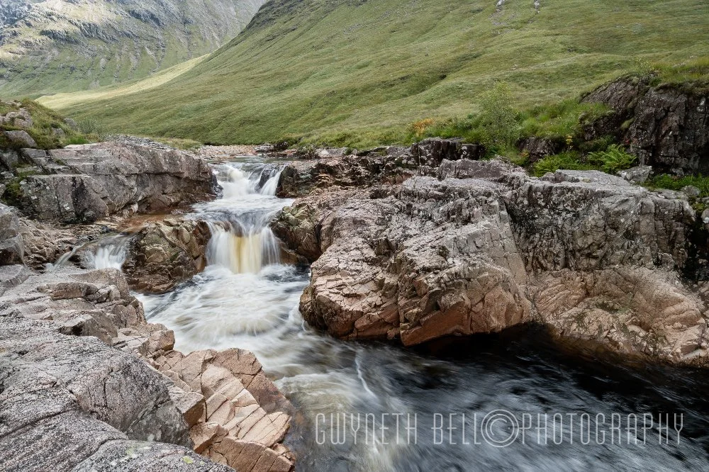 Glen Etive waterfalls, Glencoe