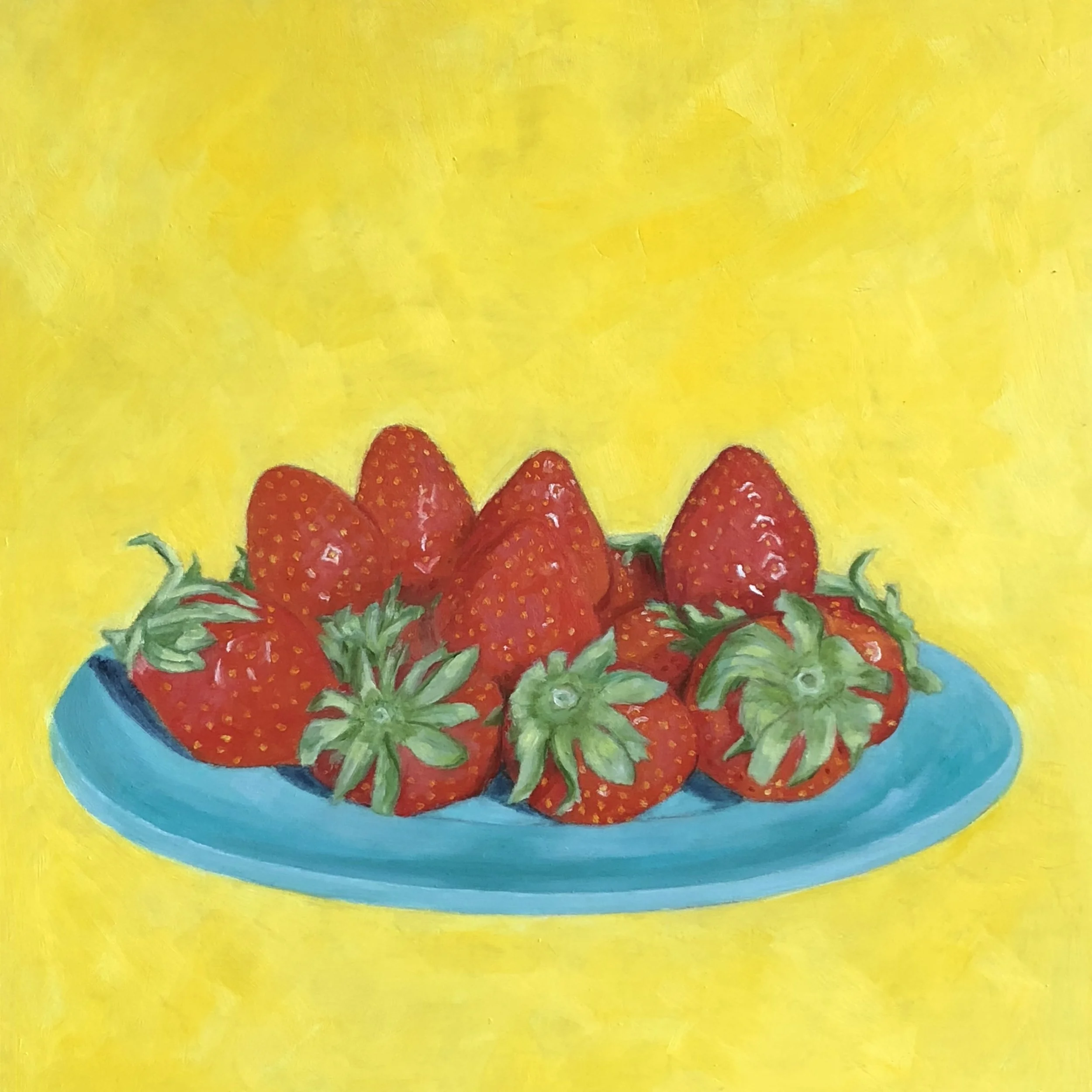 Strawberries, 12" x 12" x 2"