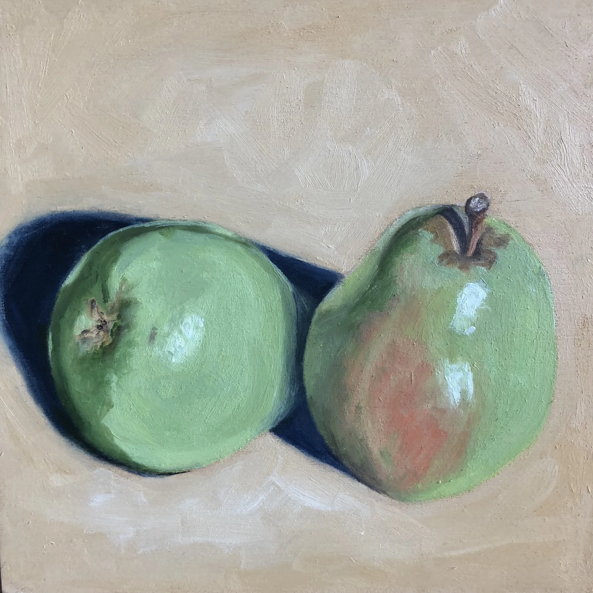 Pears, 6" x 6" x 2"