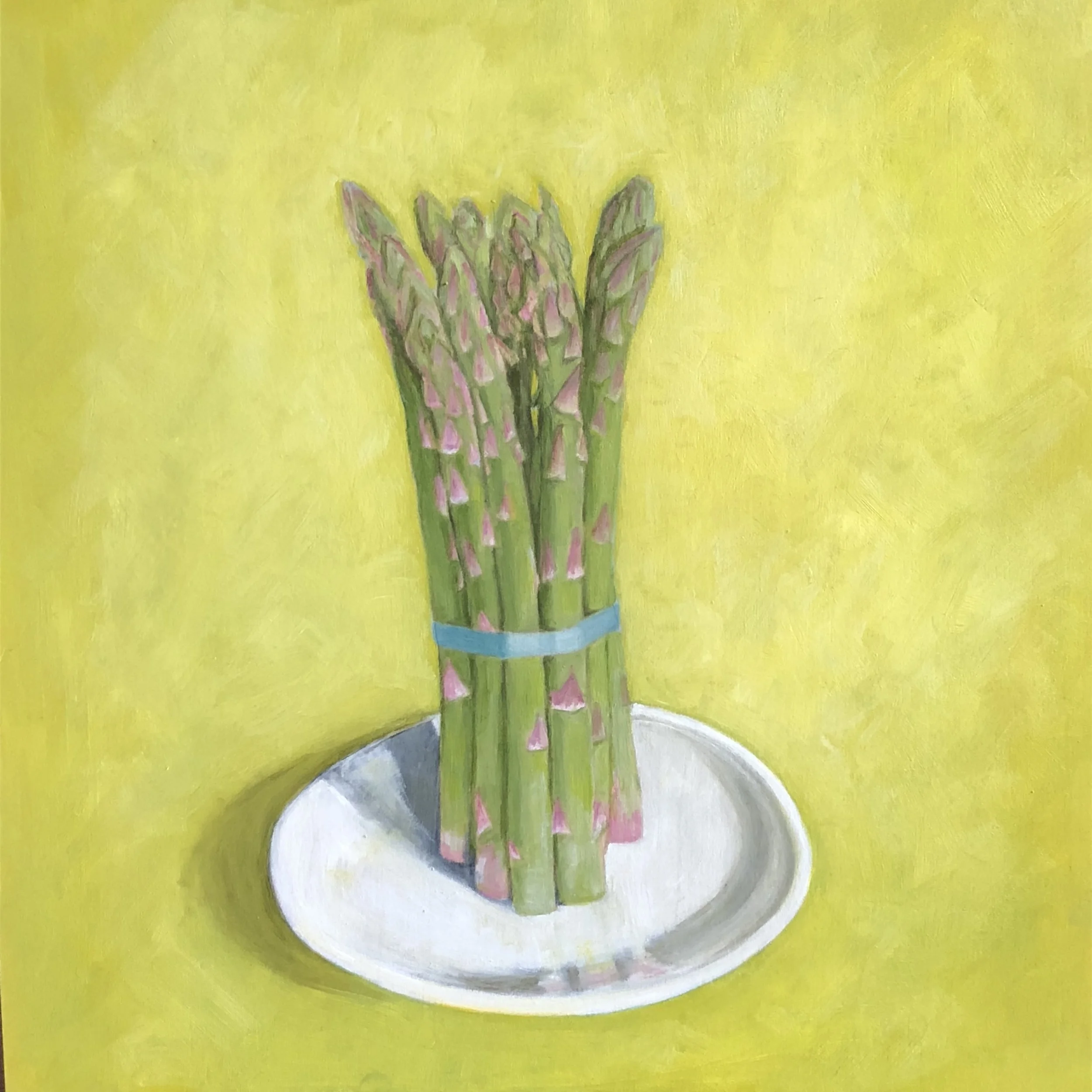 Asparagus, 12" x 12" x 1" 