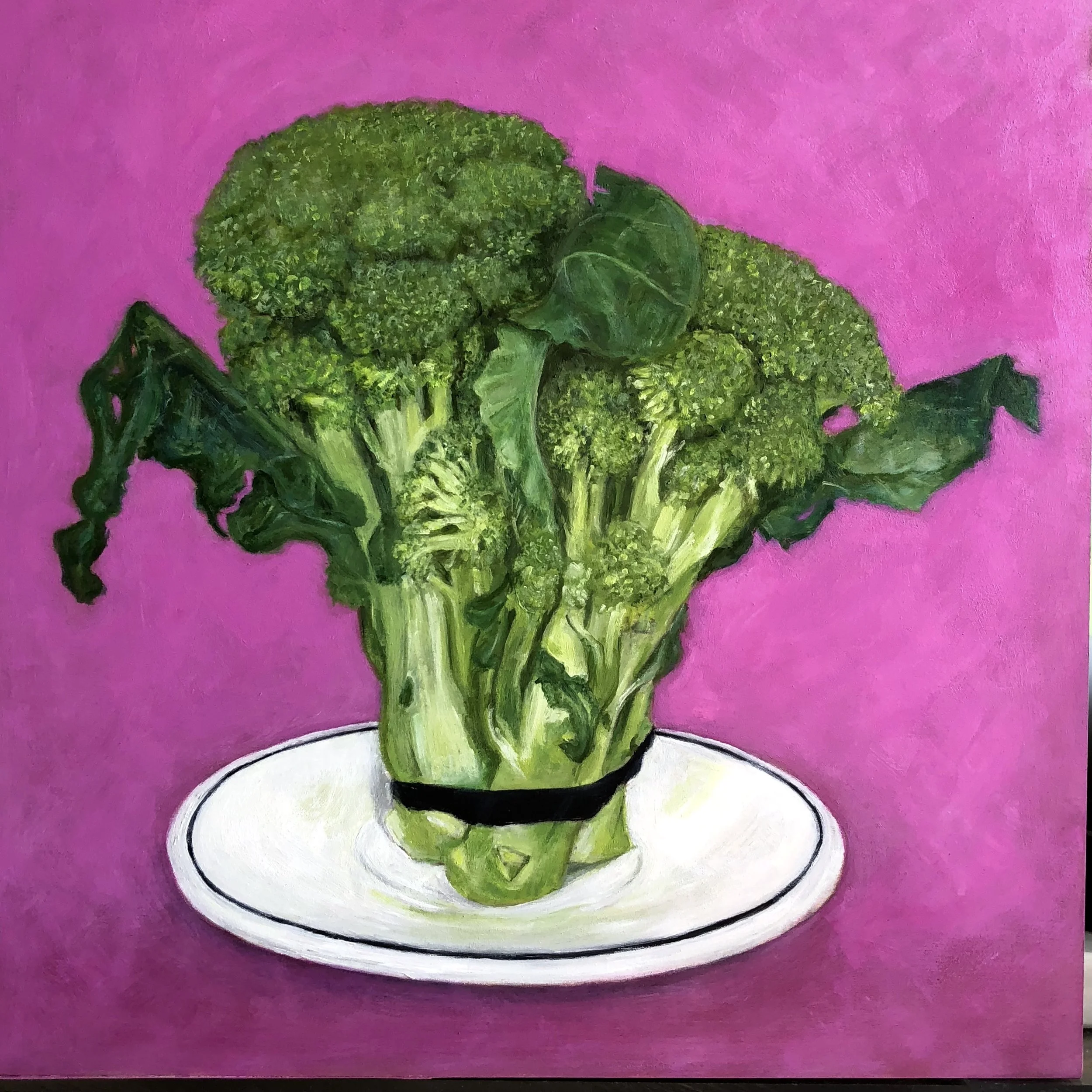 Broccoli, 10" x 10" x 1"
