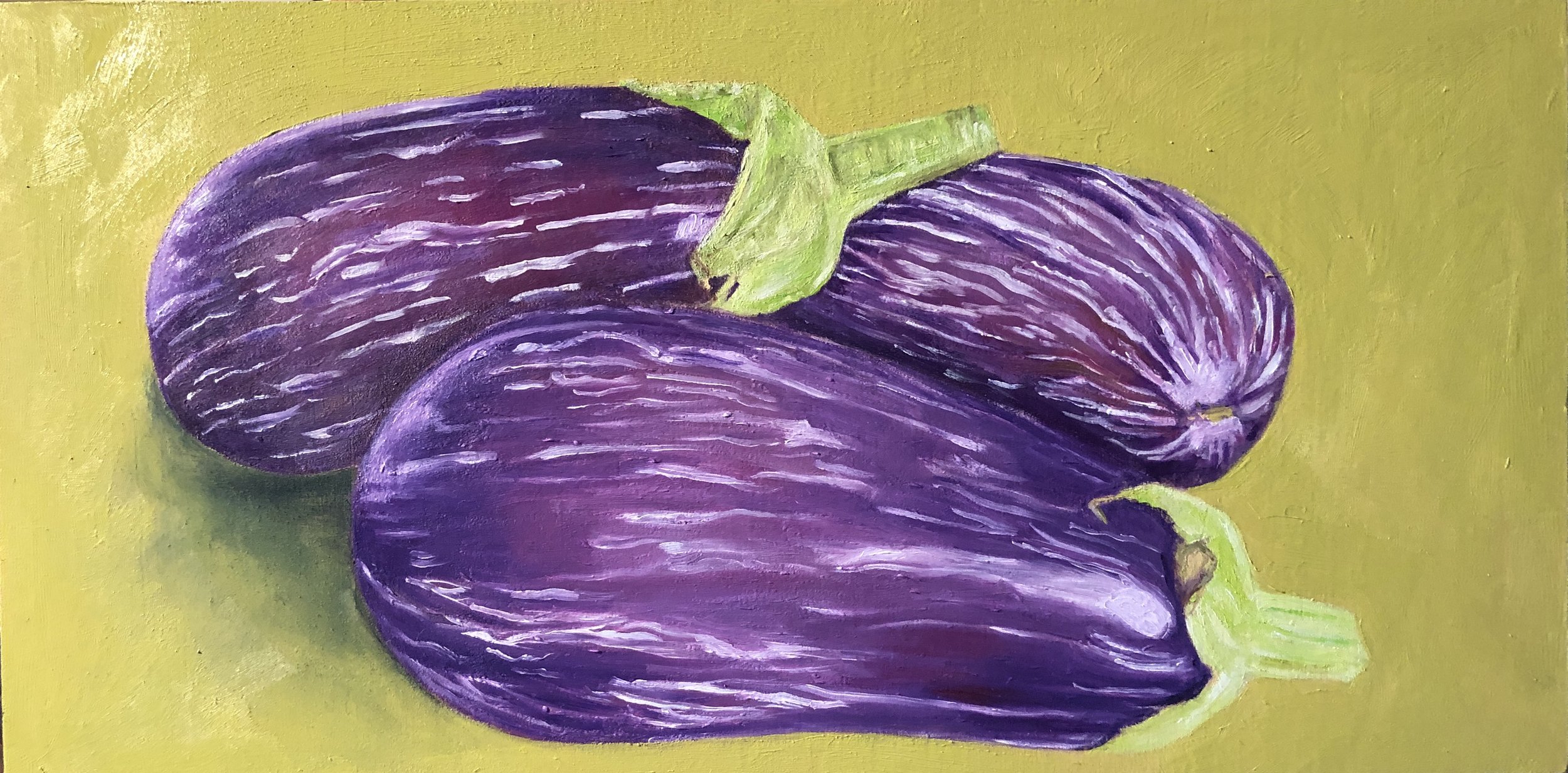 Italian Eggplant, 12" x 6" x 1"