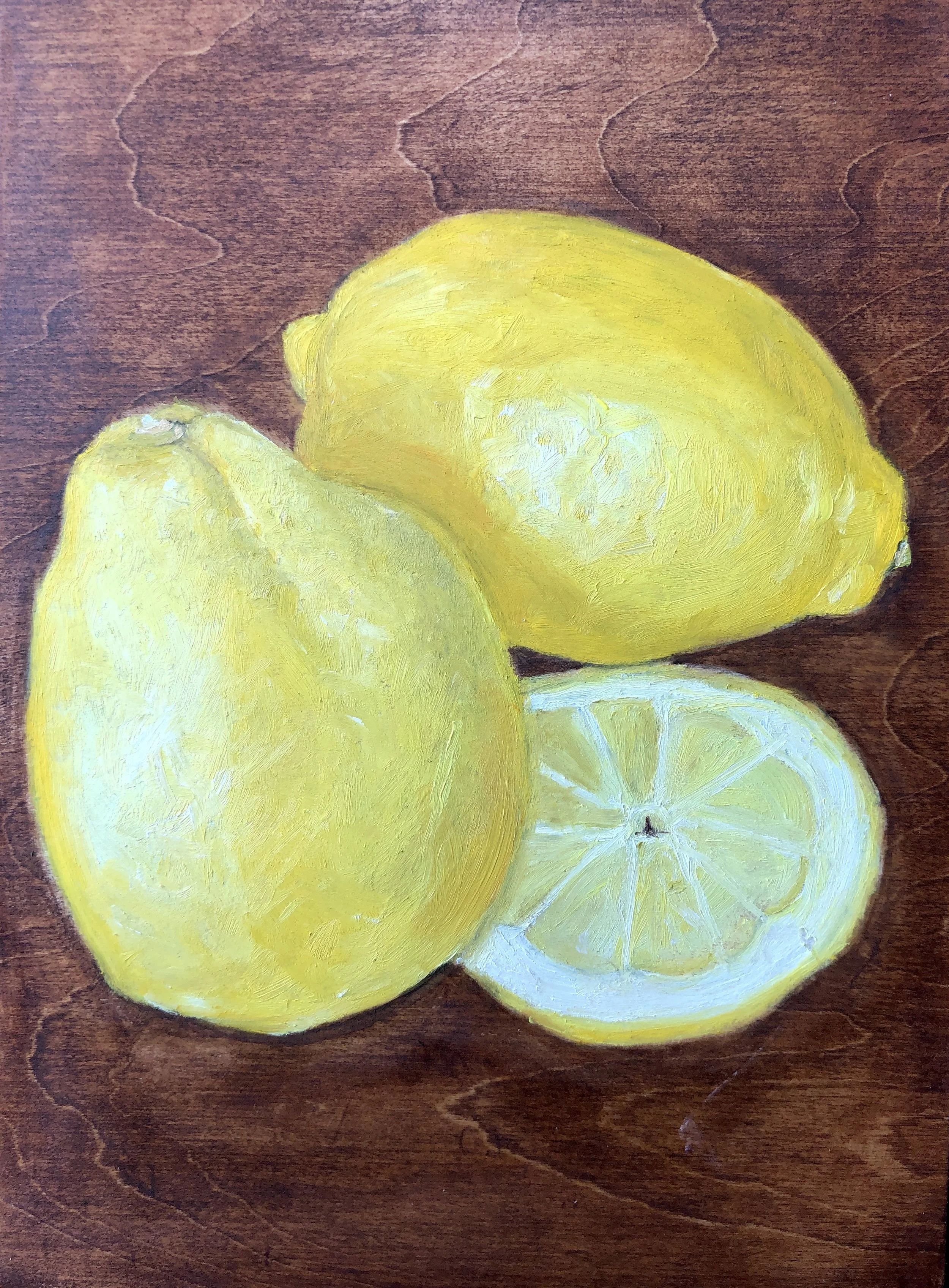 Lemons and slice 5" x 7" 2"