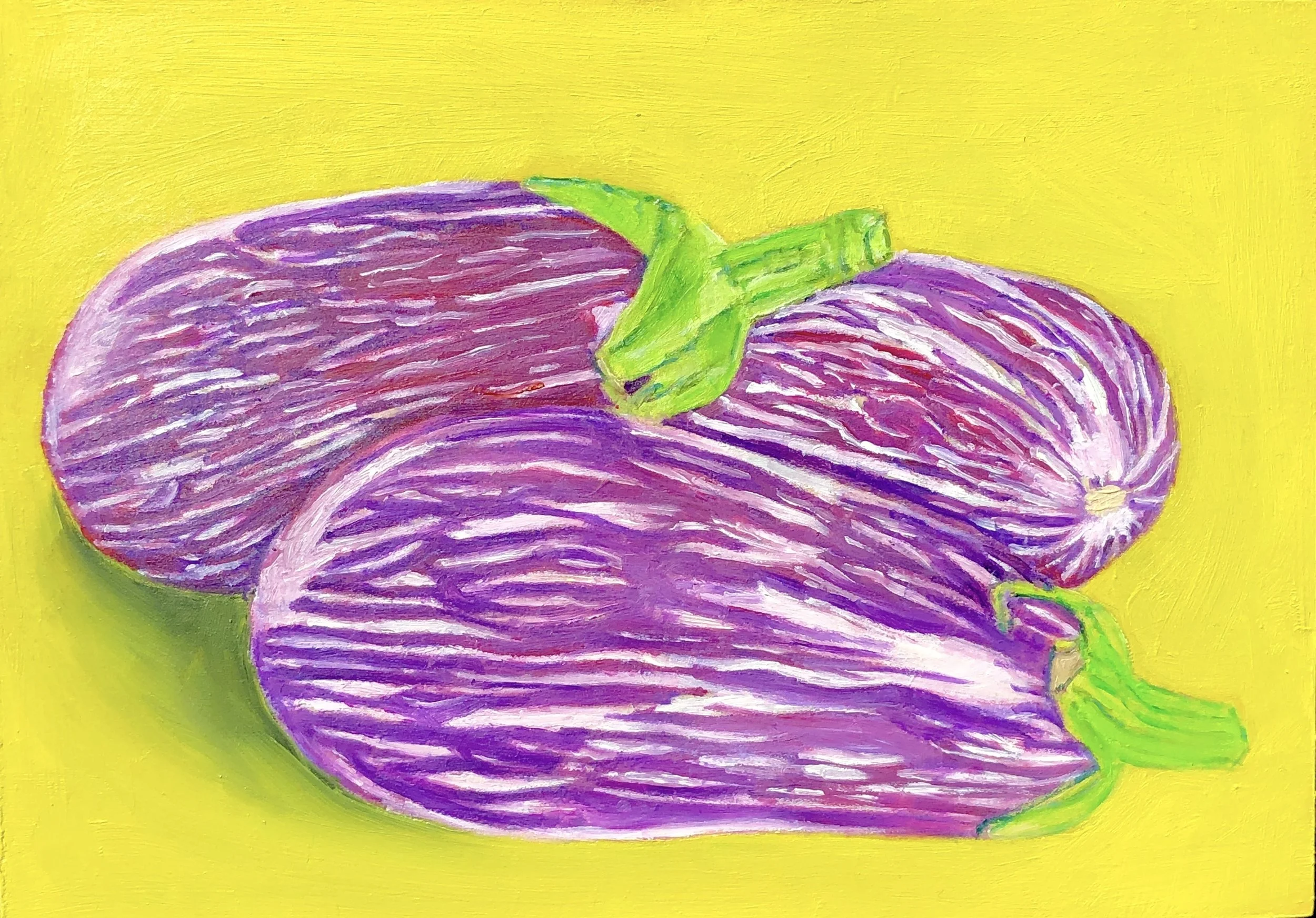 Italian Eggplant 5" x 7" x 1"