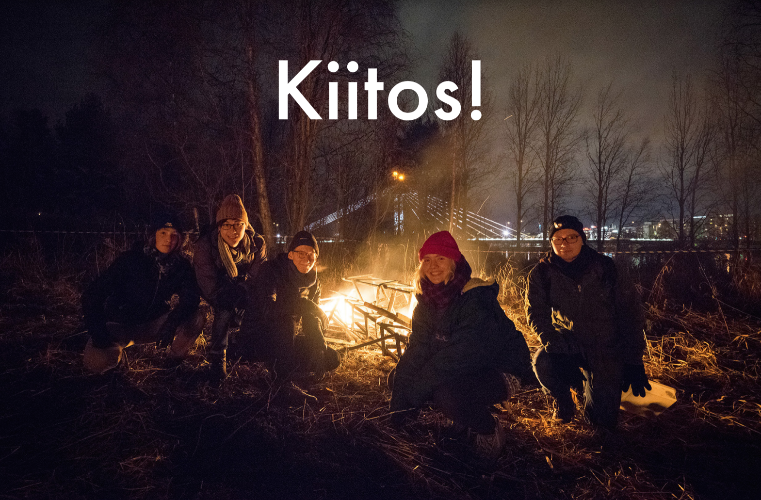 L-R: Lionne Saluz , Joshua Yiu , Juho Hiilivirta , Elizabeth Day, Nikolas Orlowitsch. 