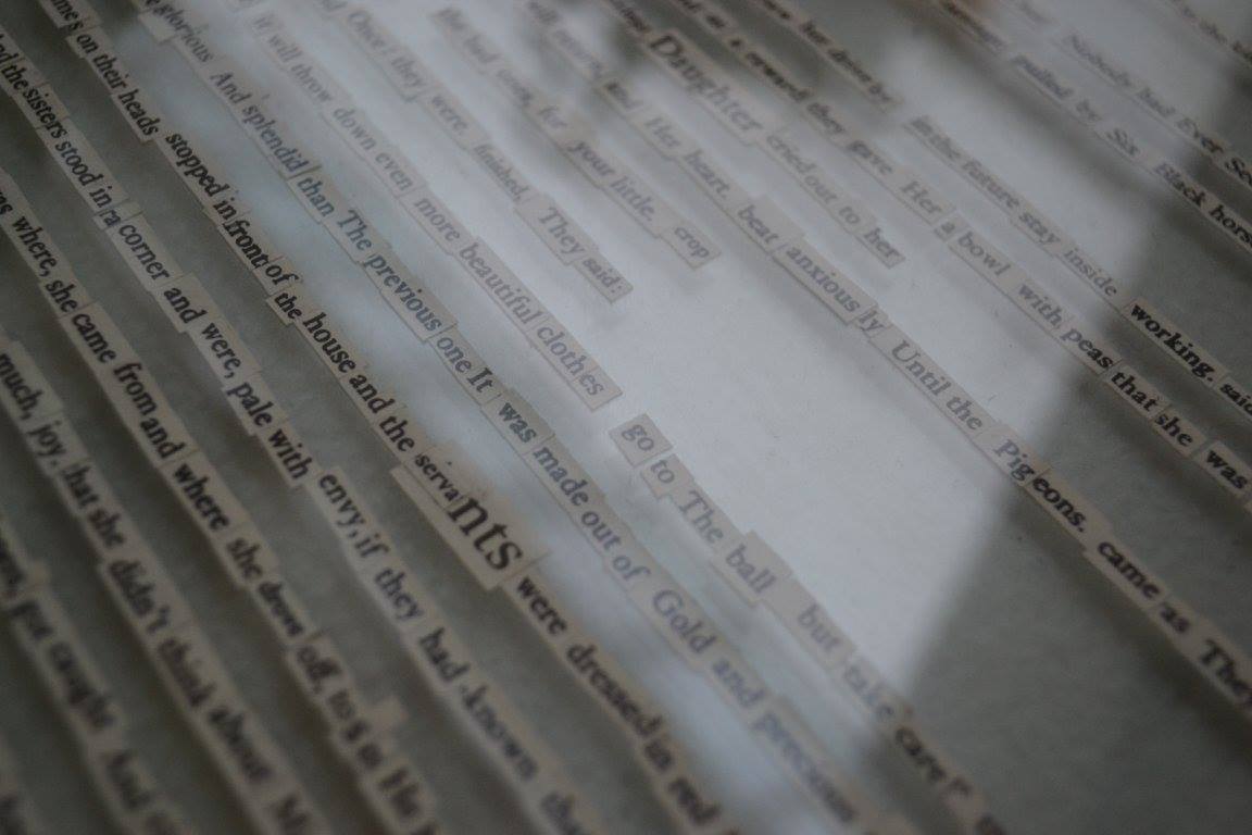 Titled ‘She hears the caustic ticking of the clock’ as a reference to a poem produced by Plath prior to 1956 (before meeting Hughes) named ‘Cinderella’. Not only does this line link the works of Plath to the works of the Brothers Grimm but suggests time coming to an end, the end of the poem, the end of the tale, the end of life as she knew it, and most certainly the end of Plath.