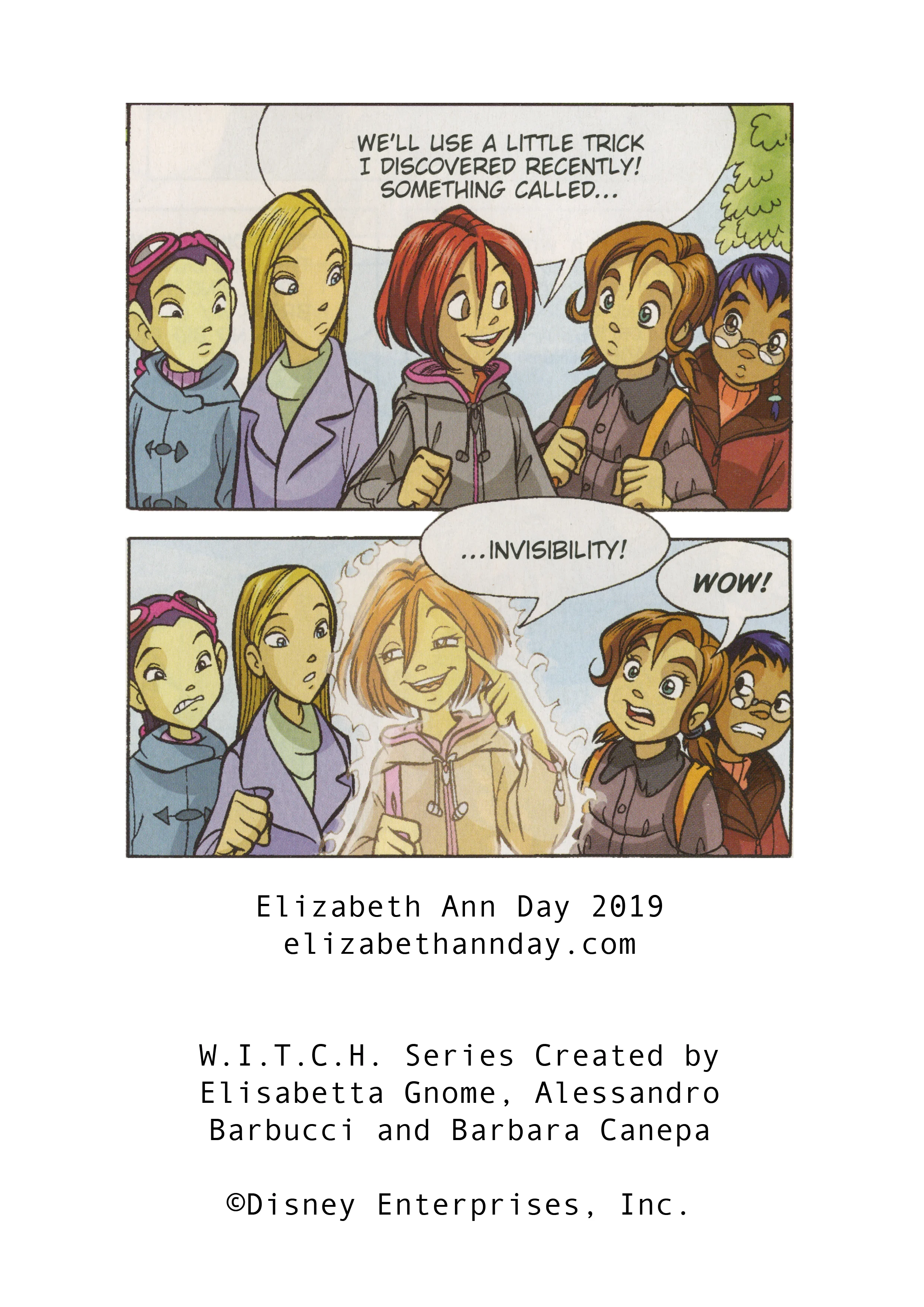 Physical versions of the zine are available directly from the artist for £4 each (the original magazines price in the UK, adjusted for inflation) and come with a free gift of PANINI stickers from the 2009 W.I.T.C.H. sticker album of the same name.
