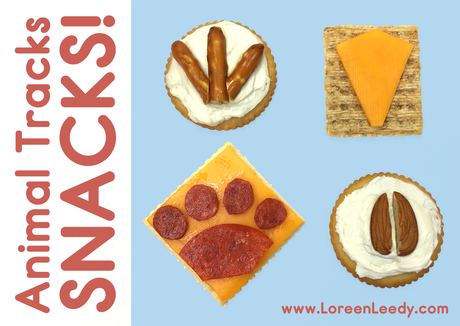 Just a few of the yummy snacks you can make to tie in with animal tracks, baby animals, nature, wildlife, and similar themes.
