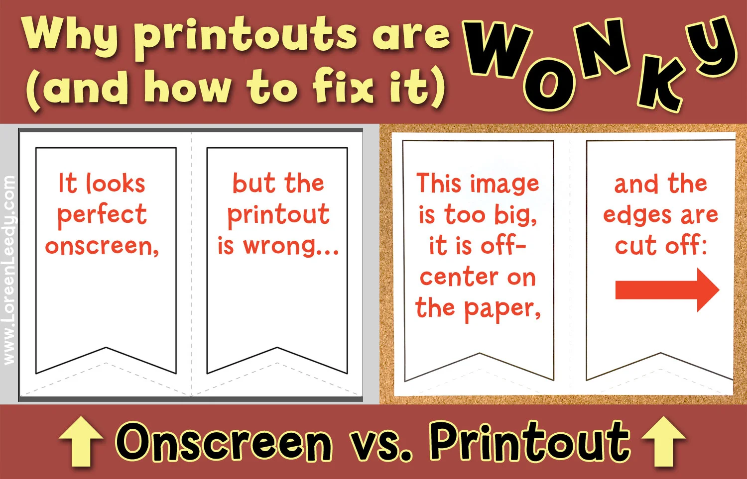 Troubleshooting a printout that is not WYSIWYG (What You See Is What You Get)
