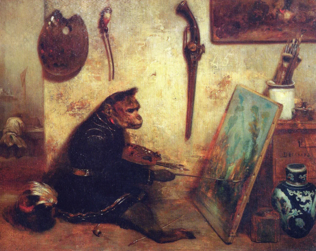 Alexandre-Gabriel Decamps - The Monkey Painter_1833_Louvre Museum.jpg