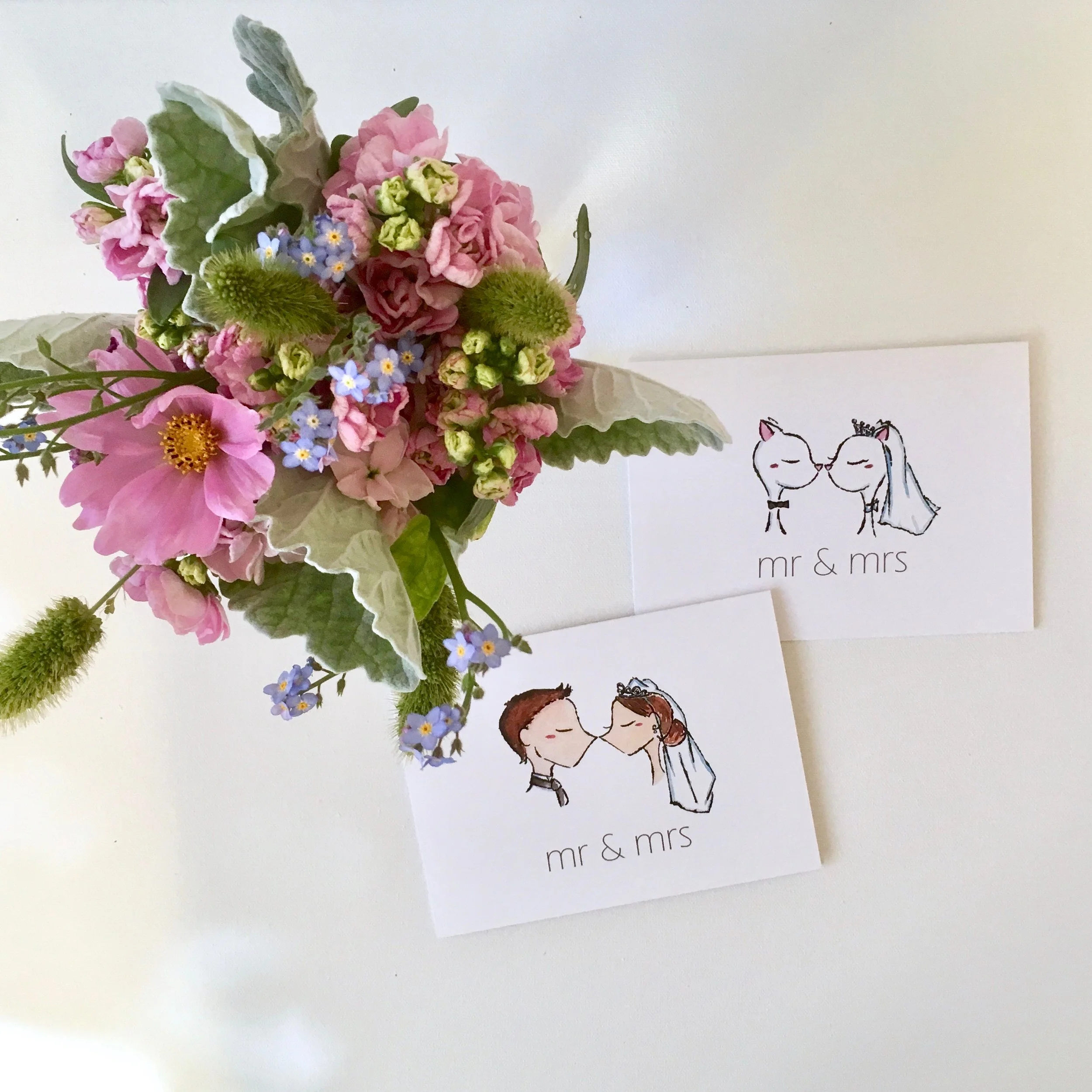 more mr & mrs greeting cards