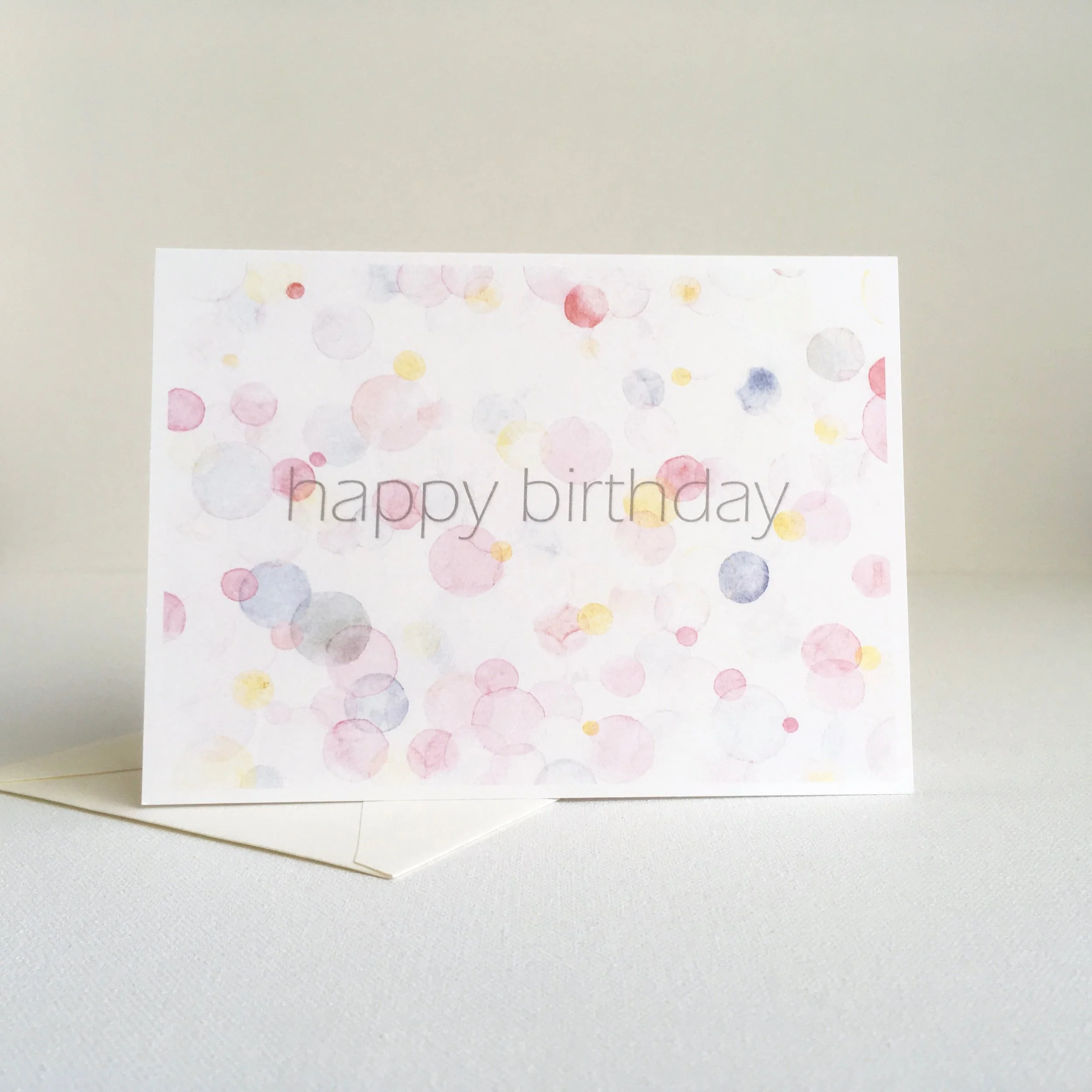 "happy birthday" monosakura II greeting card - front