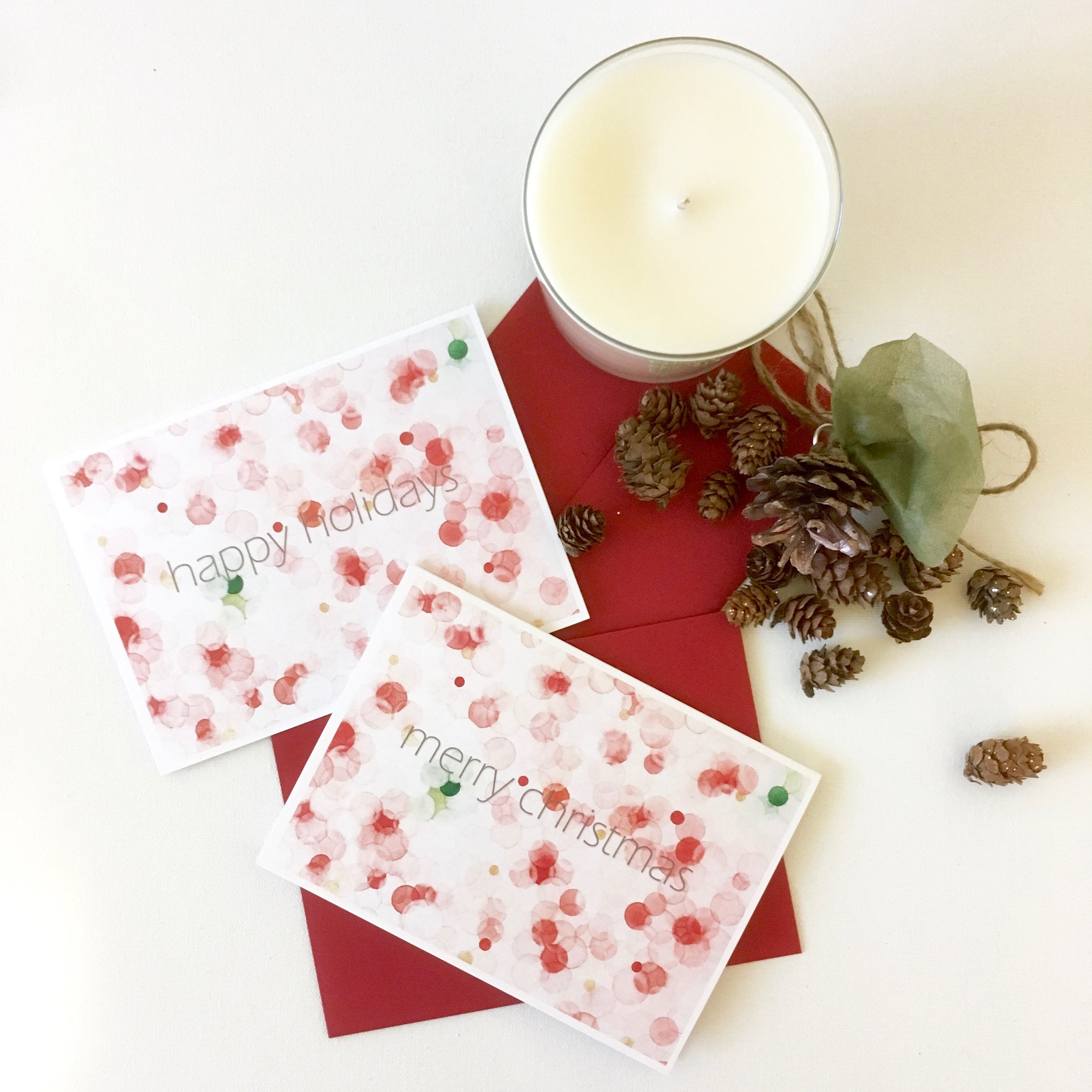 more bubbles series holiday cards