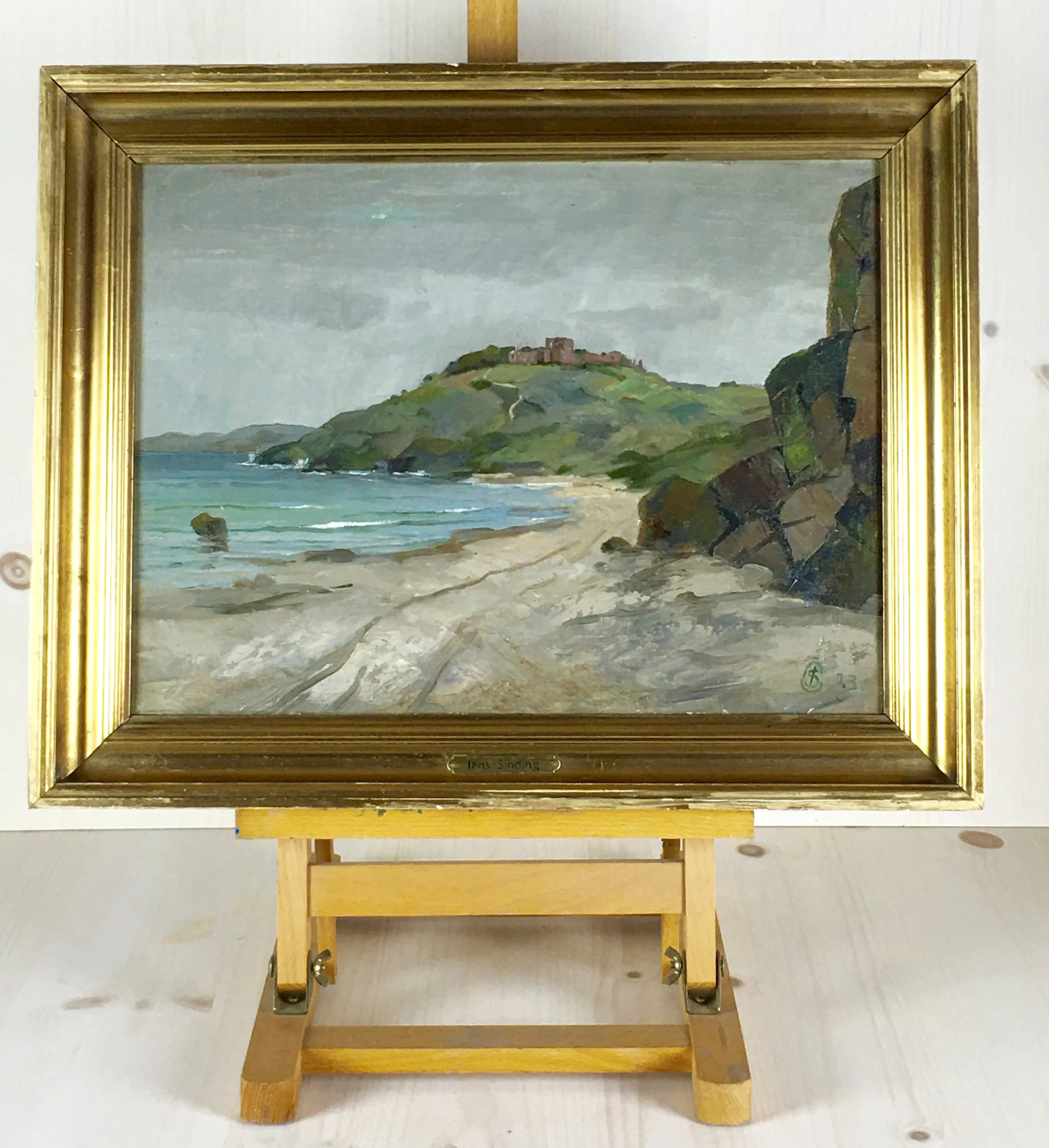 Danish Oil Painting by Jens Sinding, 1933