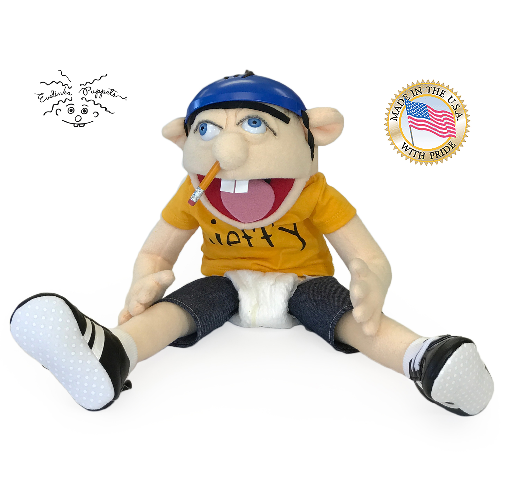 Small Jeffy Puppet made in USA Custom Puppets