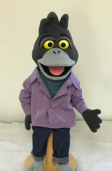 The amazing duck puppet Cooper