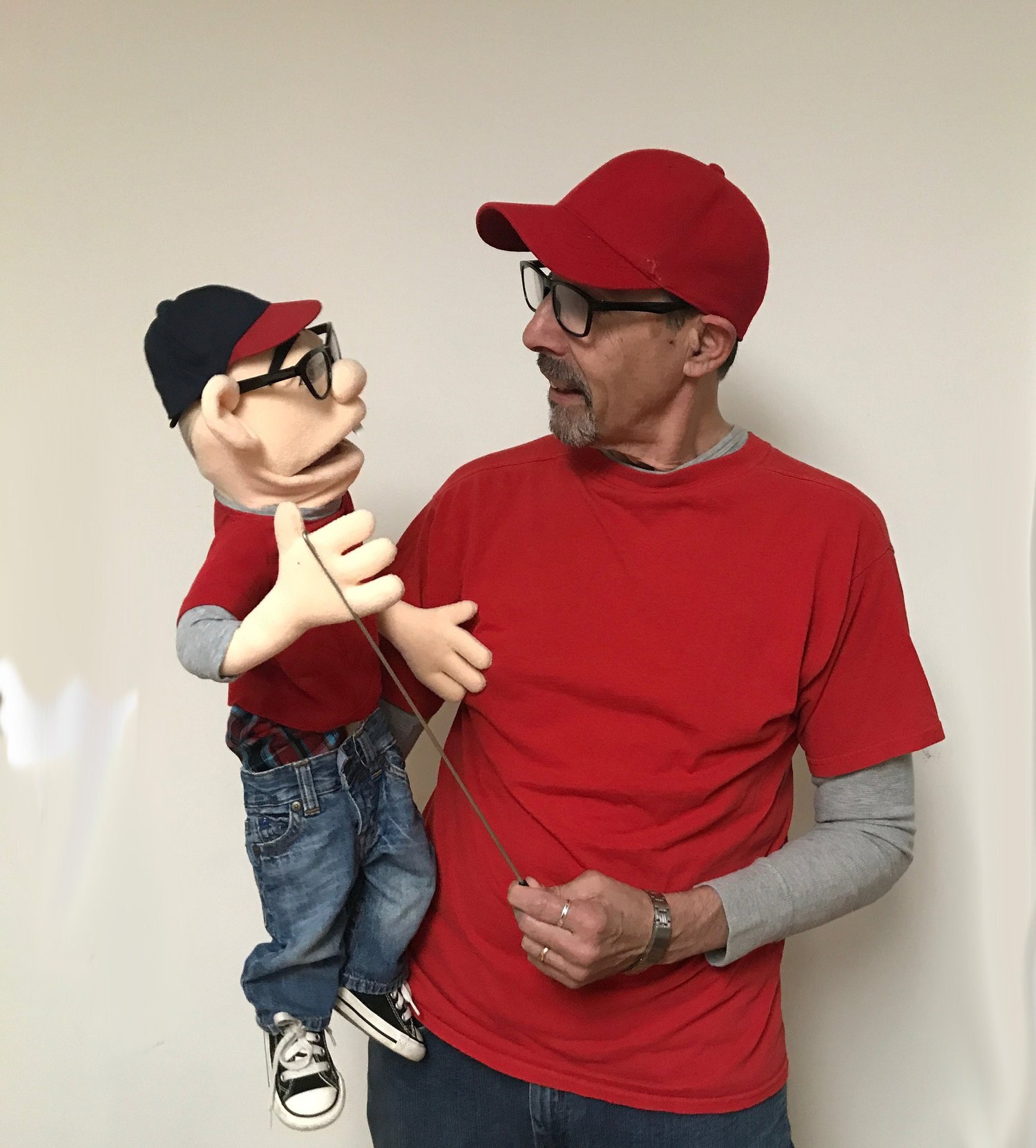 Marionnettes Jeffy fabriquées aux États-Unis par Evelinka Puppets