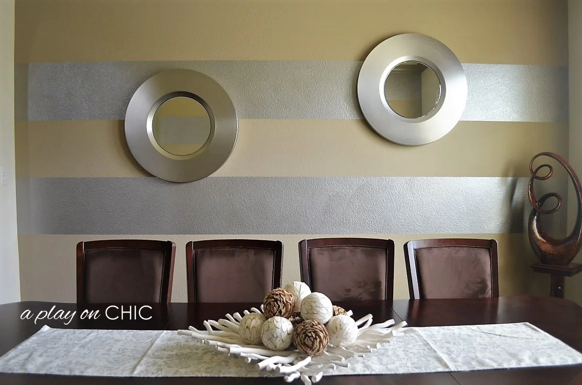 Metallic Paint - Wide Horizontal Stripes — a play on CHIC