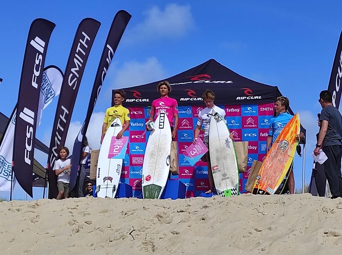 Apr&egrave;s une 3&egrave;me place ce dimanche pour le championnat d&eacute;partemental espoir &agrave; la maison, Paco &eacute;tait aujourd&rsquo;hui &agrave; Seignosse pour le #ripcurlgromsearch, et c&rsquo;est encore une fois sur la plus haute mar