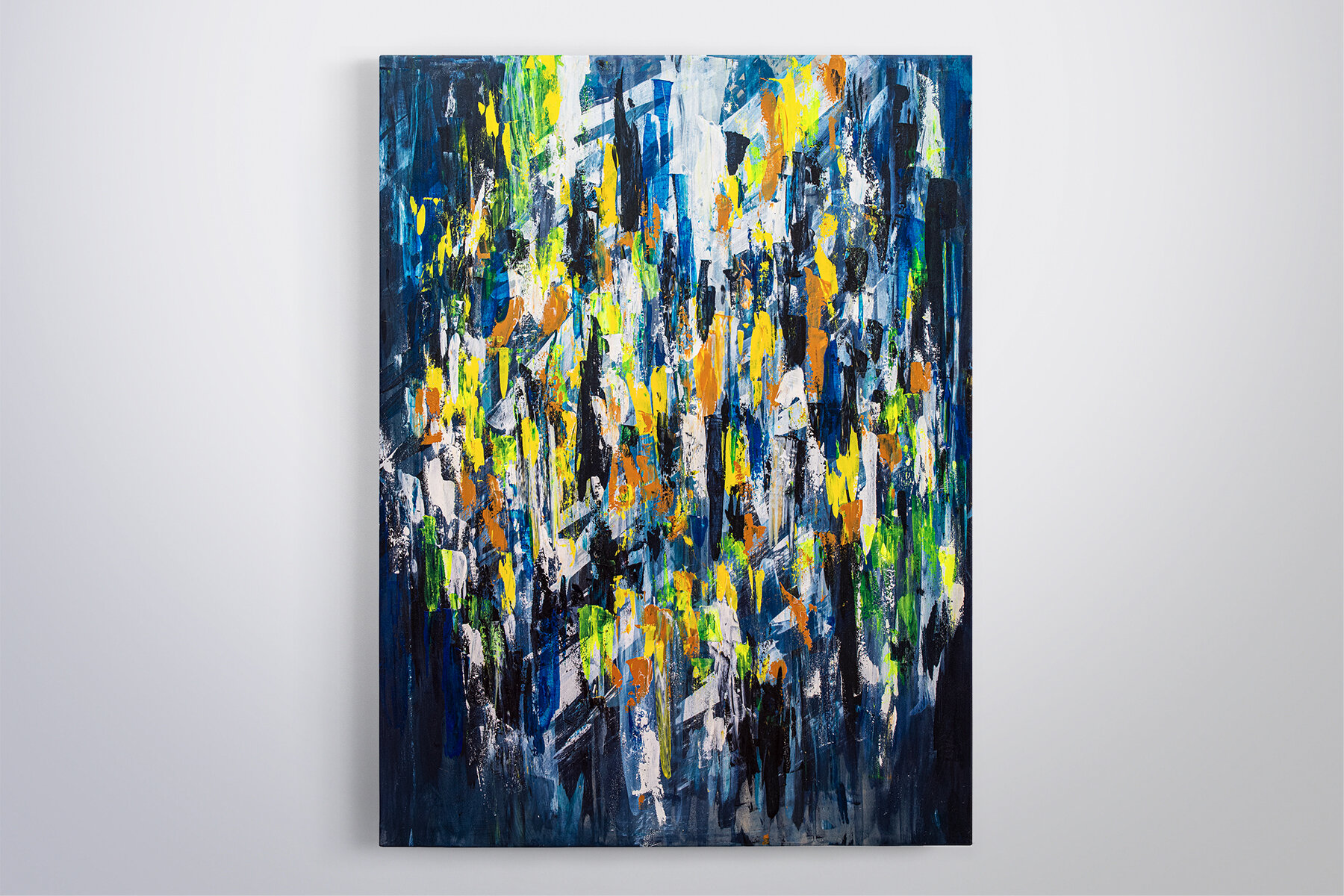   Highlight  Acrylic &amp; gouache on wood panel, 36" x 48", 2017 