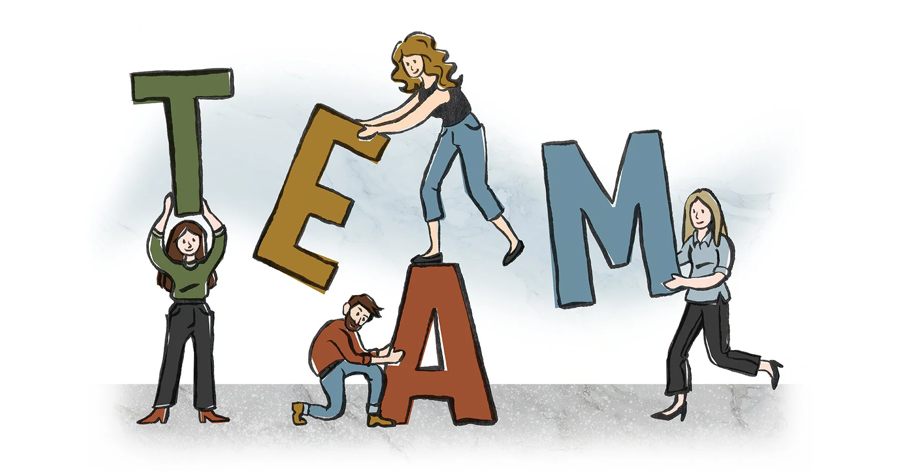   TEAM  Illustration done for a Parker Hannifin E-Newsletter 