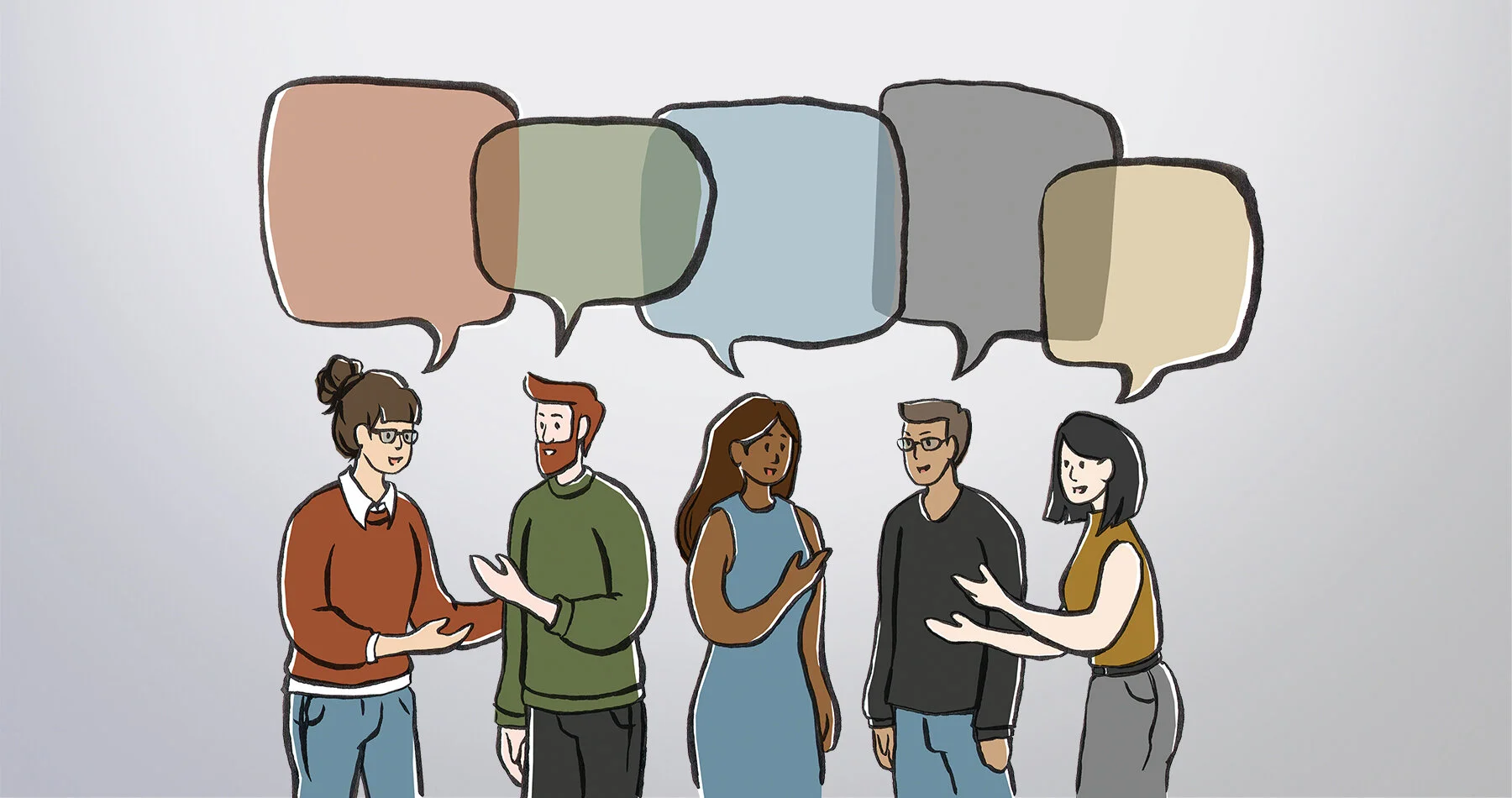   COMMUNICATION  Illustration done for a Conference Workbook 