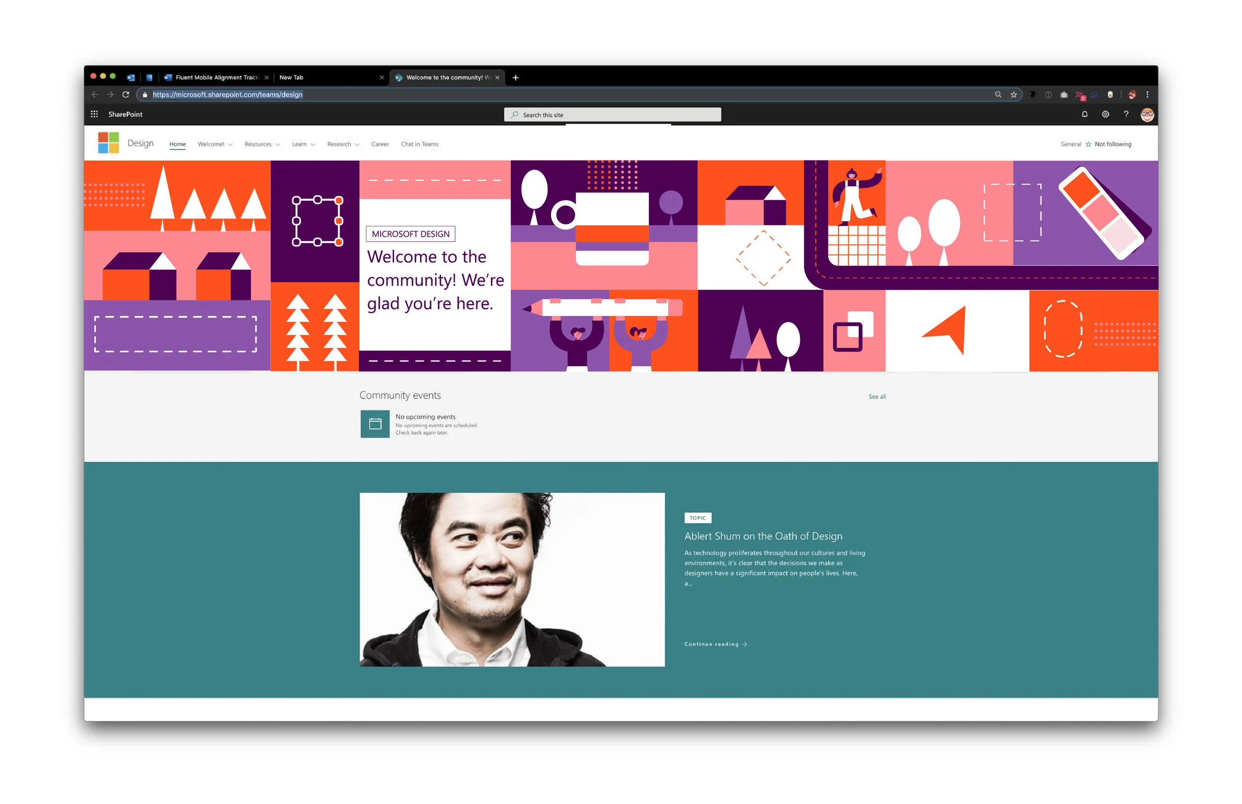 I was asked to create graphics for the Microsoft Sharepoint Design Home page. It is a home page that all the designers at Microsoft use to get motivation, share projects, get resources or learn new things to progress their careers. They were looking…