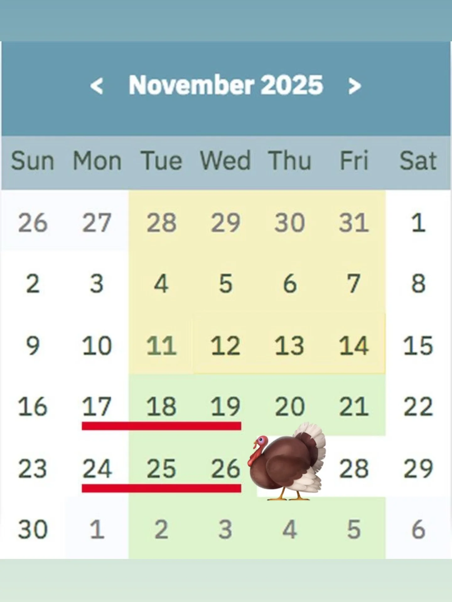 Thanksgiving schedule reminder! 🦃 
For boxes being picked up the week of Thanksgiving the customization and pick up schedules are as follows:

Customization begins Monday, November 17 around 5pm until Wednesday, November 19 at 11am.&nbsp;Get your Th