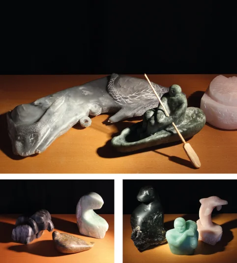 «Brunnenfigur im Kleinformat aus Speckstein»