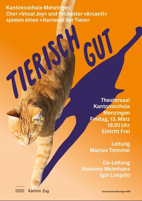 Konzertplakat Kantonsschule Menzingen